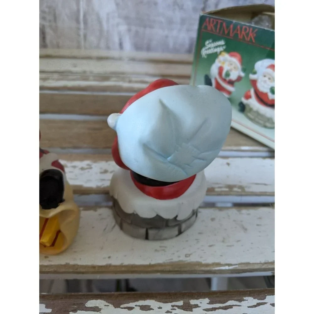 Artmark‎ here comes Santa set Xmas decor statue fig
